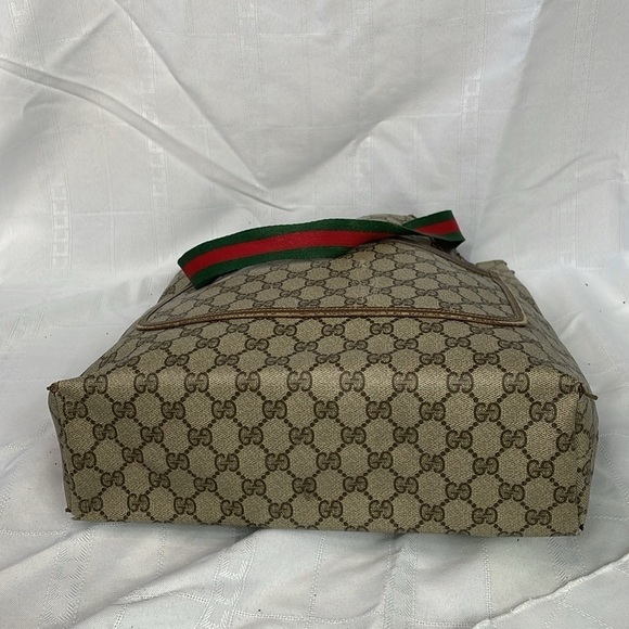Vintage Gucci Supreme GG Monogram Sherry Line Tote Bag Designer - Picture 10 of 17